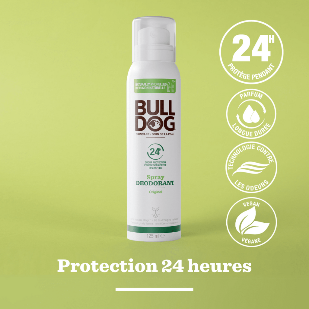 BULLDOG SKINCARE Original - Déodorant Spray Naturel Parfum Agrumes - 125ml
