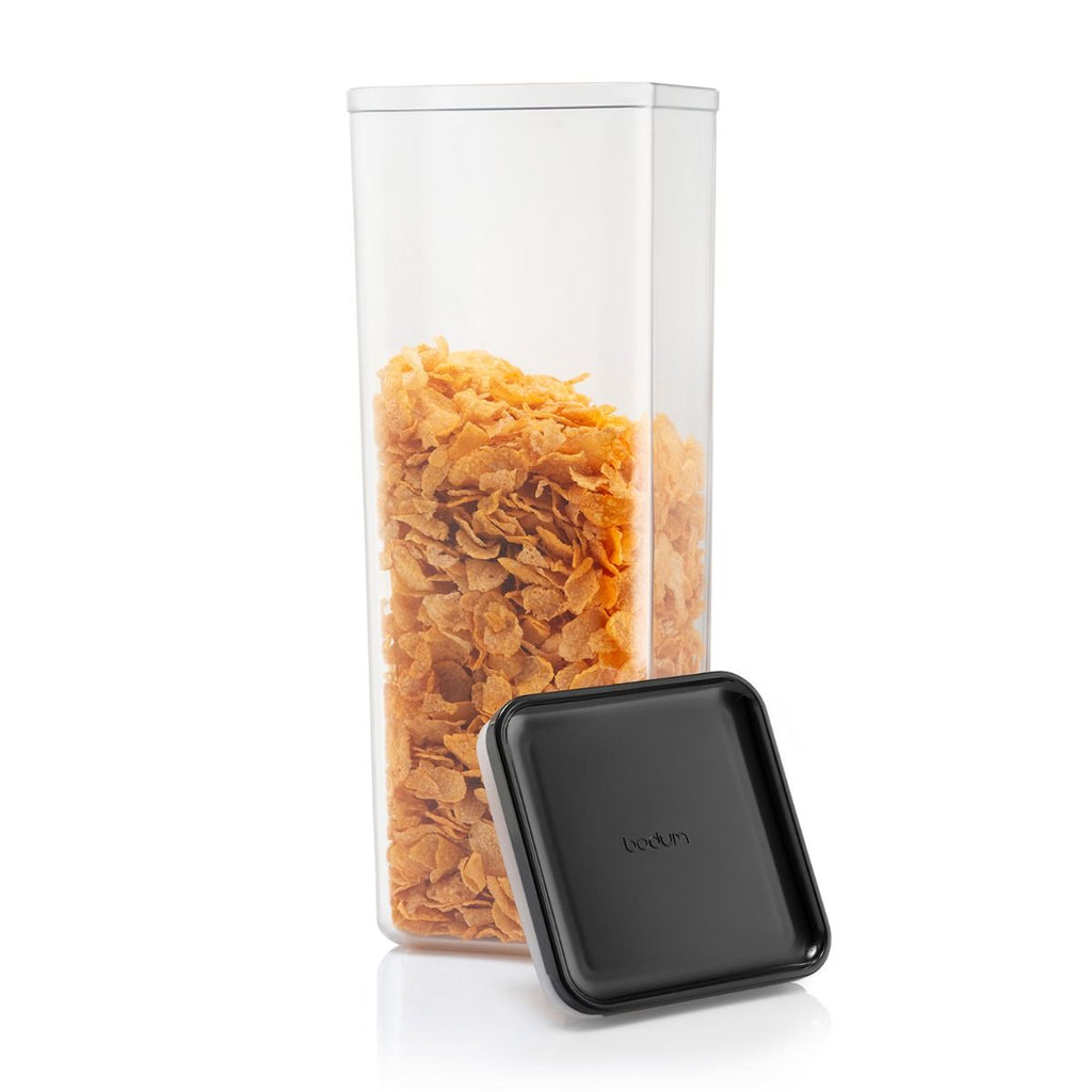 Bodum Canteen Lot de 6 bocaux de conservation avec couvercle noir