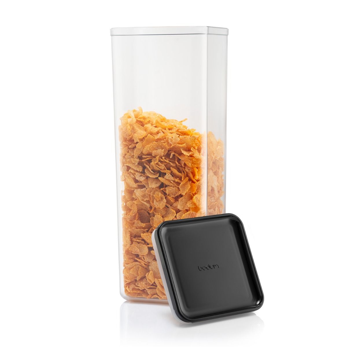 Bodum Canteen Lot de 6 bocaux de conservation avec couvercle noir