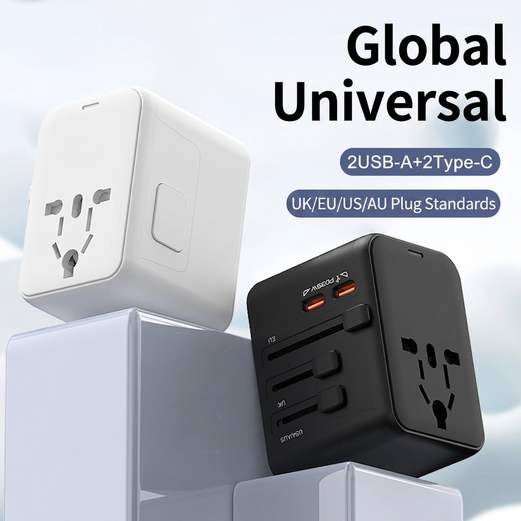 ochama Adaptateur de Voyage Universel, Convertisseur de Prise Mondial, Indispensable pour les Voyages à l’Étranger, Compatible avec l’Europe/Royaume-Uni/Hong Kong/Macao/USA/Japon/Australie