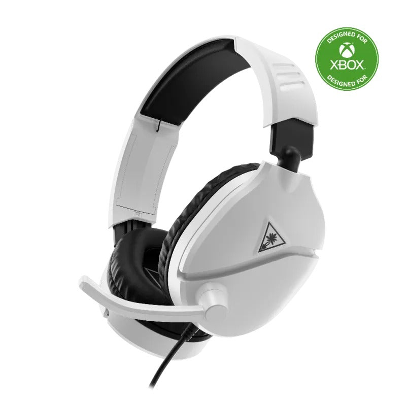Turtle Beach Casque gaming filaire Recon 70 Xbox Blanc - Xbox Series X|S, Xbox One, PS5, PC et Switch 2 - Jack 3,5 mm - Haut-parleurs 40 mm - Micro flip to mute - Blanc