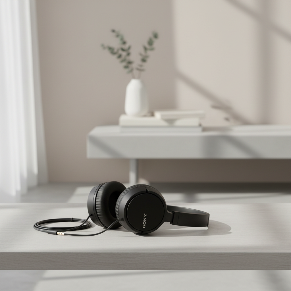 Sony MDR-ZX110 Casque circum-aural, Prise jack 3,5 mm, Noir