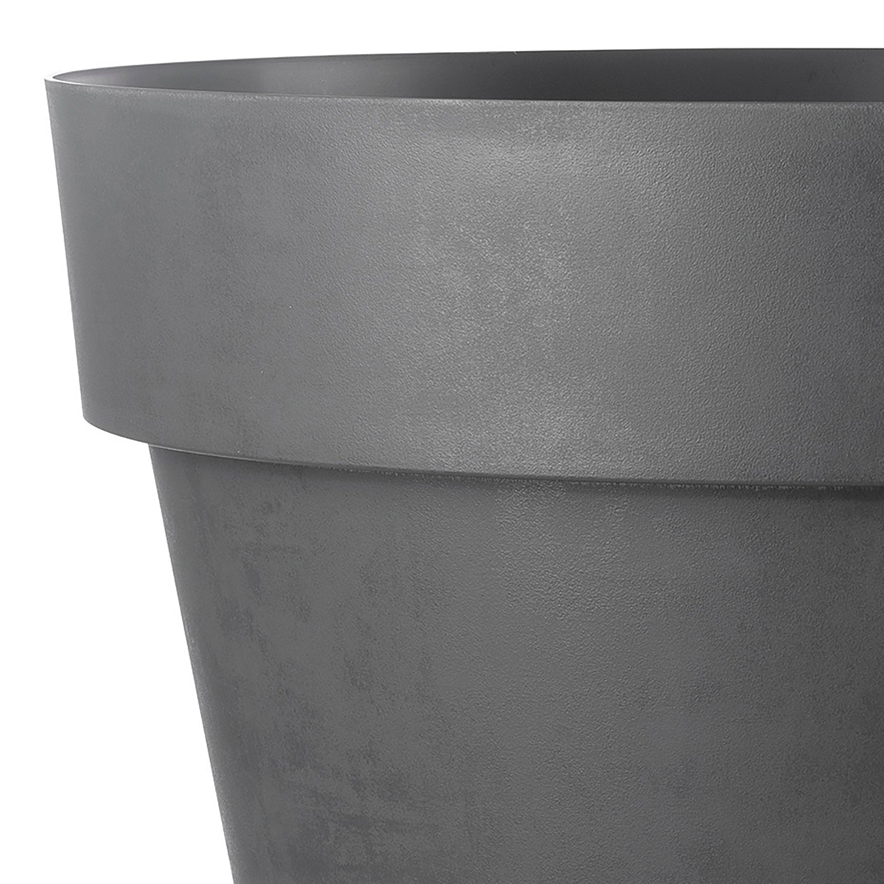 DEROMA Vaso Like R Anthracite Hauteur : 51,4 cm Largeur : 58 cm Profondeur : 58 cm