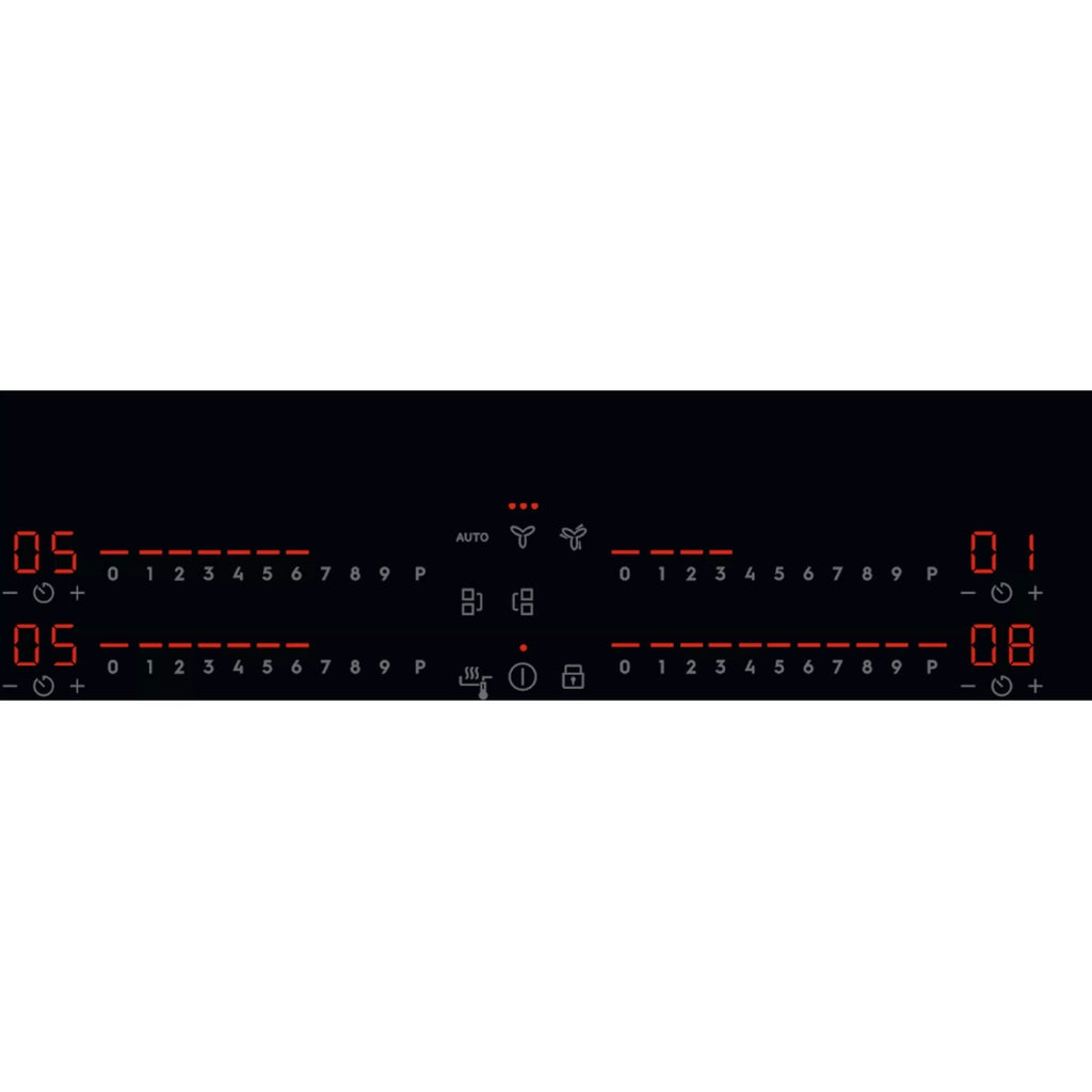 ELECTROLUX KCC84440 Plaque de cuisson à induction aspirante 80 cm - 4 zones - Noir - Classe A+