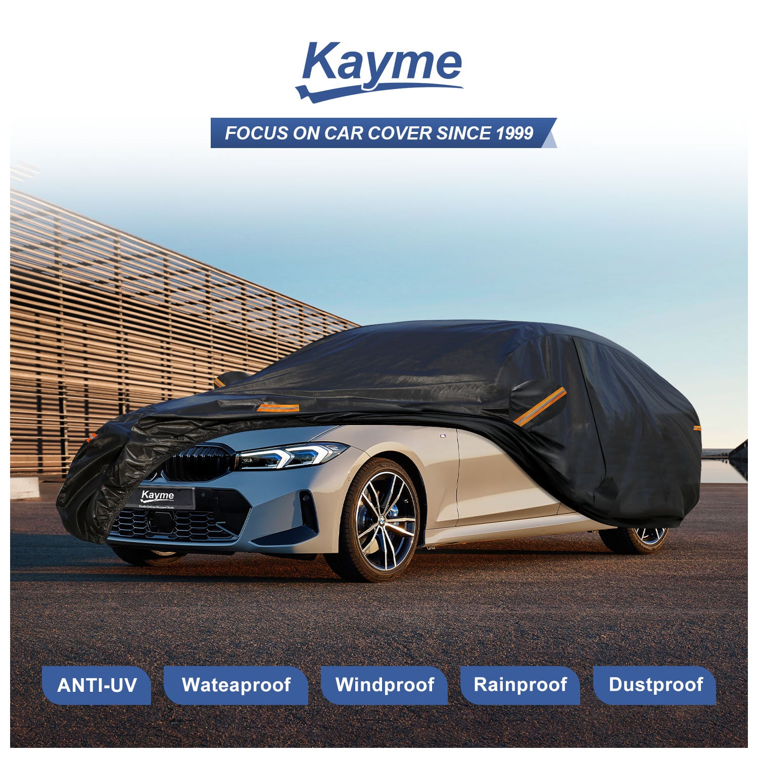 Housse De Voiture Kayme pour Berline Convient Aux Tailles De 470 à 495 CM