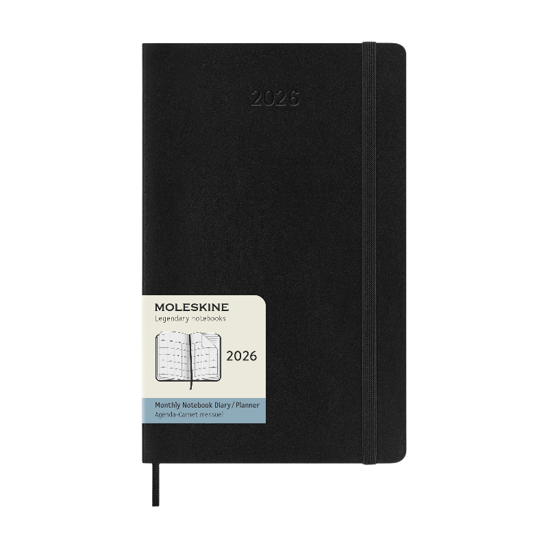 MOLESKINE Agenda mensuel grand format 12 mois