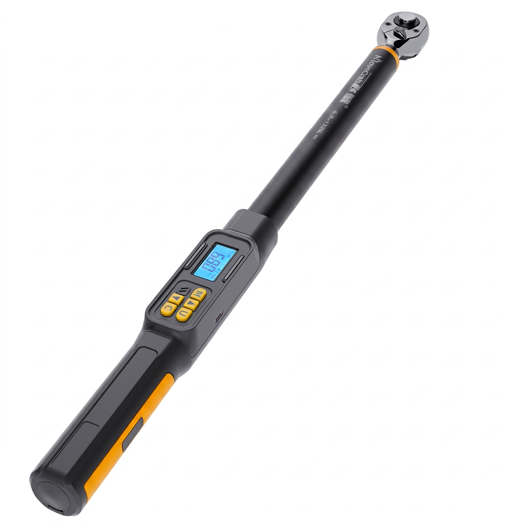 movecrab Tournevis à couple numérique, Embout 1/2", 6,8-135 N·m, Précision ±2 %, Écran LED, Unités Nm/in.lb/ft.lb, Triple alarme sonore vibration lumineuse, Cliquet bidirectionnel