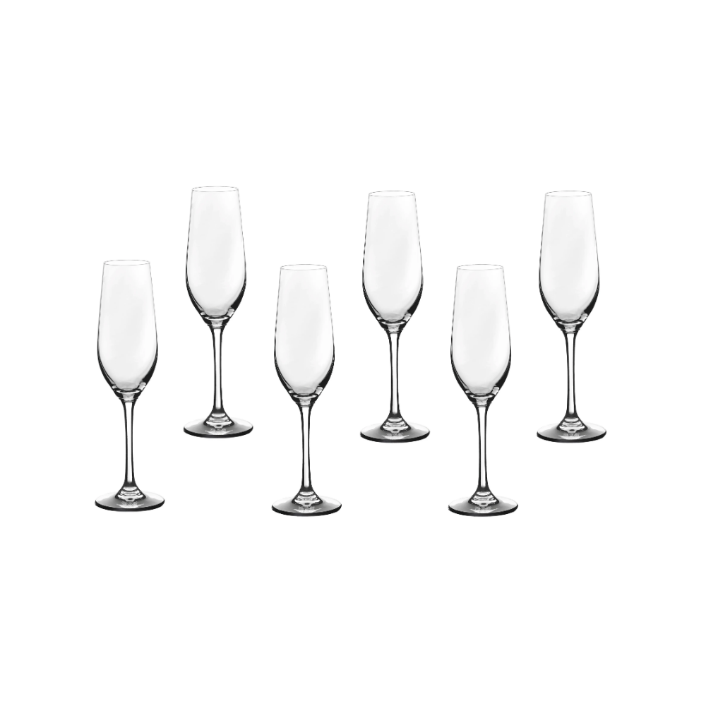 BJÖRN LAGOM Lot de 6 flûtes à champagne - 22 cl