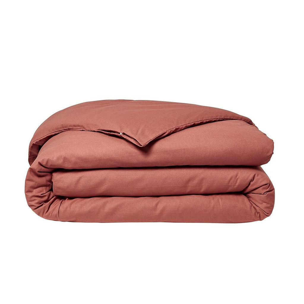 TODAY Essential Housse de couette en coton terracotta - 220 x 240 cm