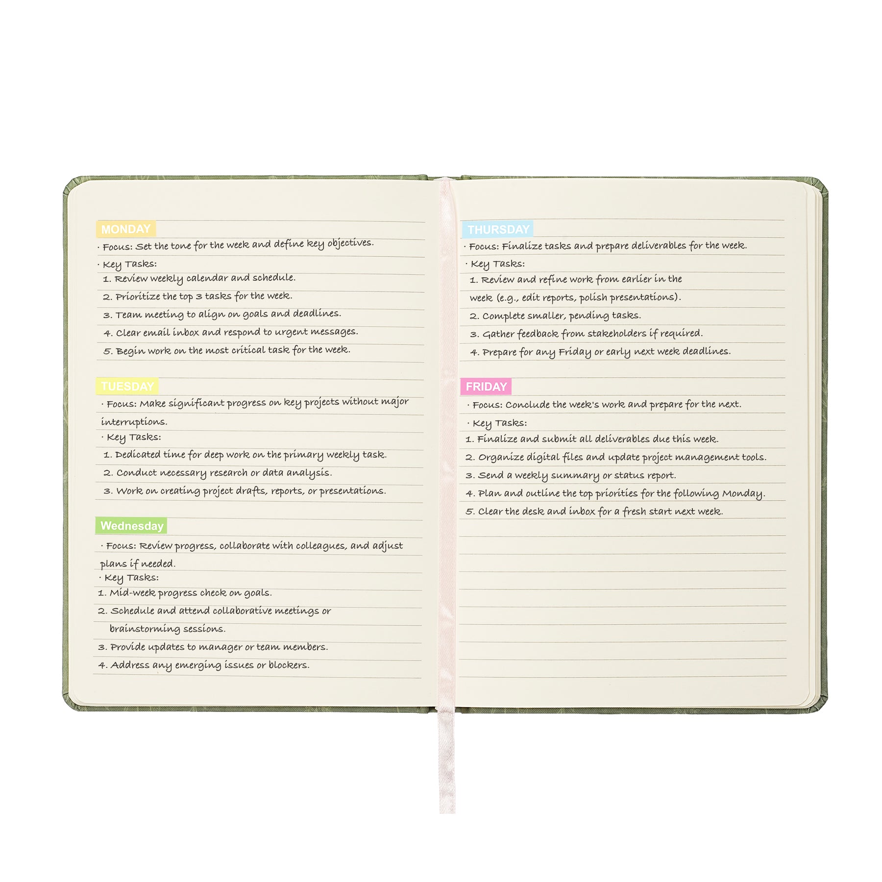 Jubiluu Carnet ligné A5 à couverture rigide en tissu floral - 96 feuilles (papier offset 100 g), Marque-page et élastique - Journal ligné crème classique pour écriture, école