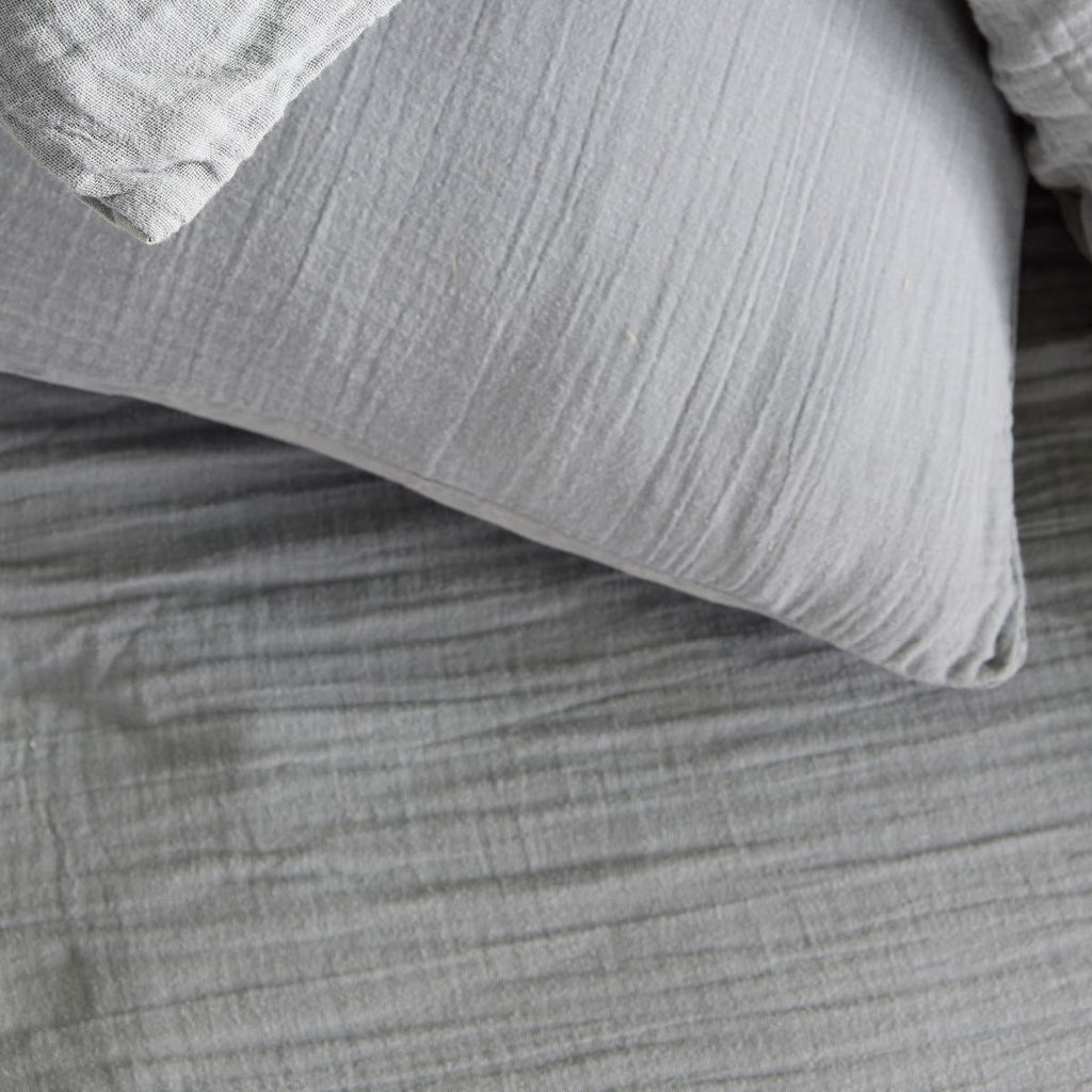 TODAY Couvre-lit taille Queen en gaze de coton acier