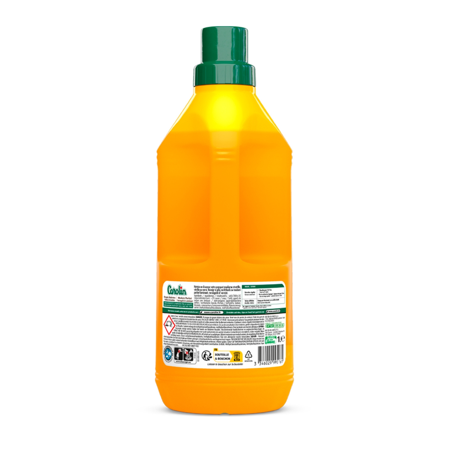CAROLIN Nettoyant parquet aux extraits d'huile de lin pour sols en bois modernes 1 L