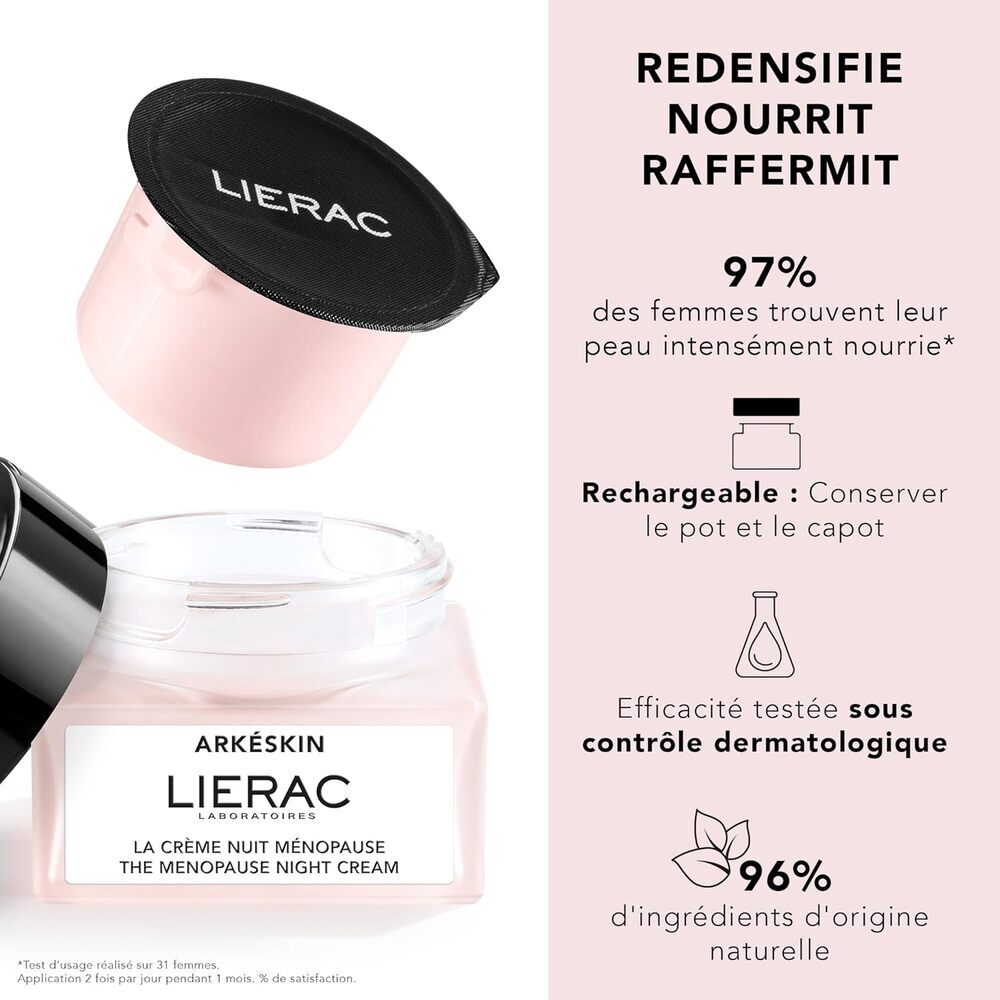 Arkeskin Recharge Crème de nuit pour la ménopause 50 ml