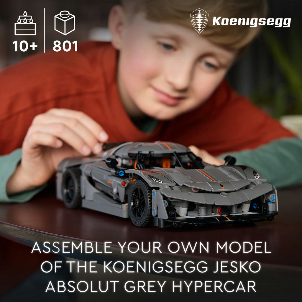 LEGO Technic Koenigsegg Jesko Absolut Gris Hypercar Set de Construction Pack de 801