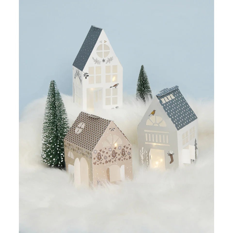 Clairefontaine Kit créatif Décoration de Noël maisonnettes en papier