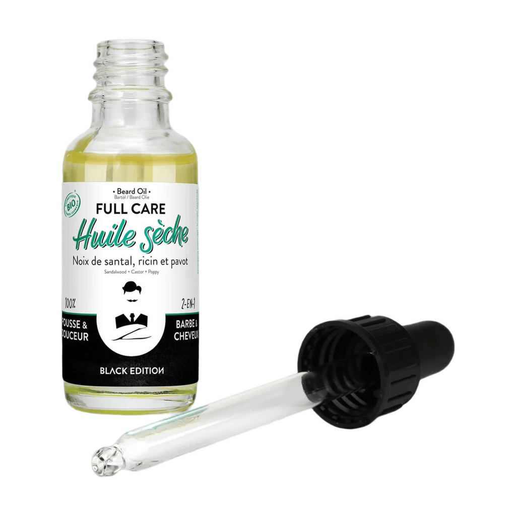 MONSIEUR BARBIER Full Care - Huile Sèche Barbe & Cheveux Bio - 30ml