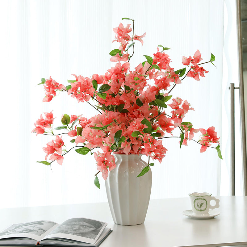 5 pièces 29,52 in / 74,98 cm Fleurs artificielles de bougainvillier branches de faux bougainvillier lianes de fleurs artificielles pour maison, jardin, mariage, fête