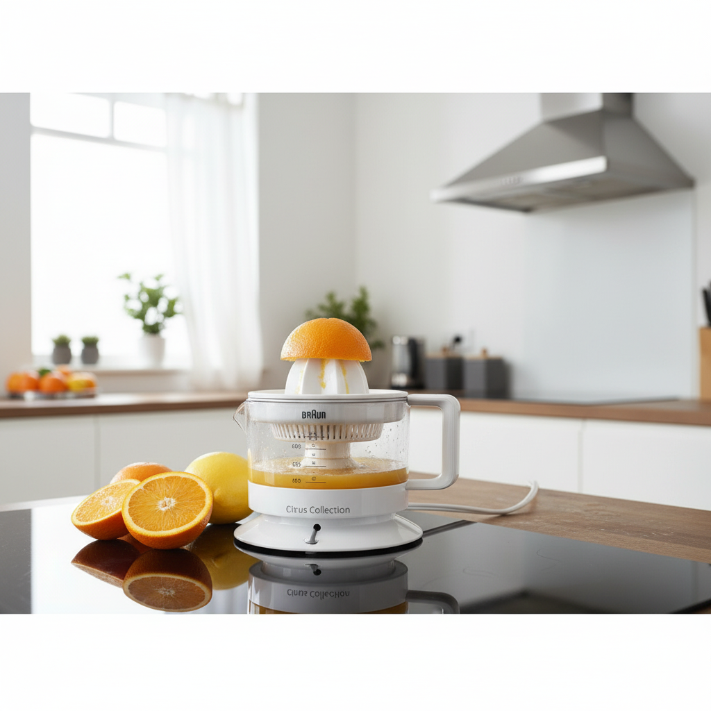 BRAUN Tribute Collection, Presse-agrumes Électrique, CJ3000WH, Blanc