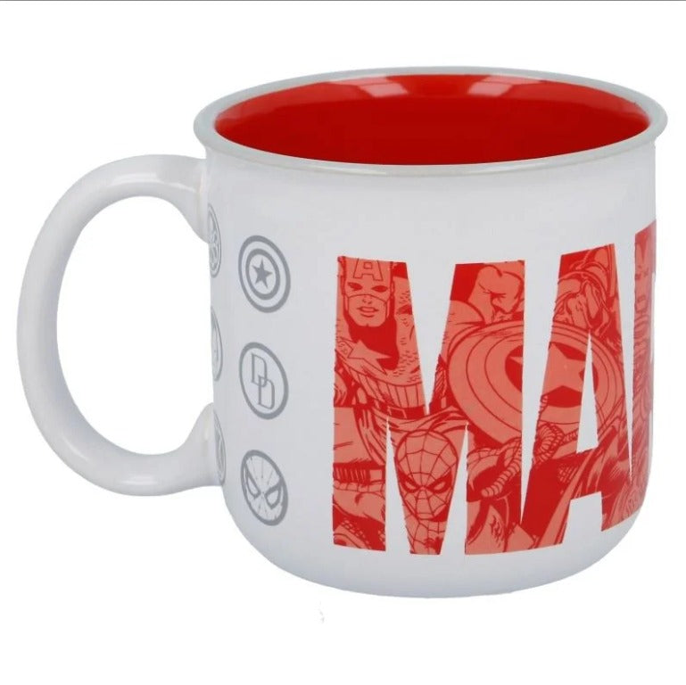 Stor Marvel Mug petit-déjeuner 415 ml - Tasse en céramique blanche