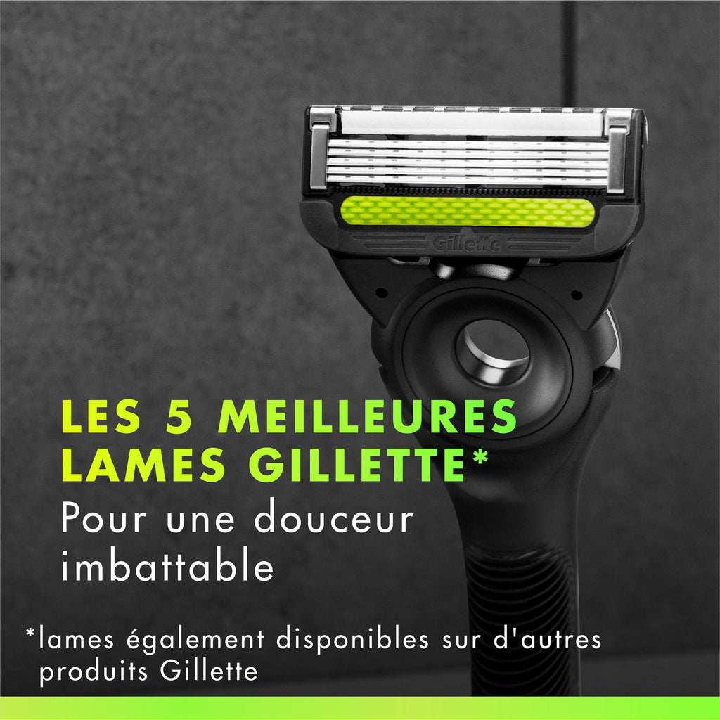 Gillette Labs Lames de Rasoir Homme, Pack de 6 Cartouches | Recharges Compatibles avec les Manches de la Série, en Acier Inoxydable, 1 Rechange Jusqu’à 30 Rasages