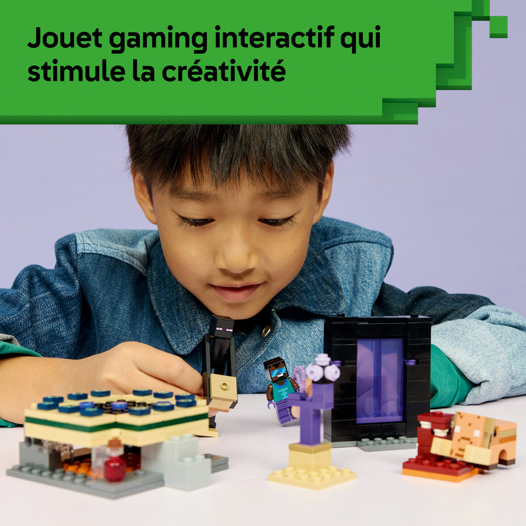 LEGO Minecraft 21584 Voyage à travers les Portails du Nether et de l’Ender