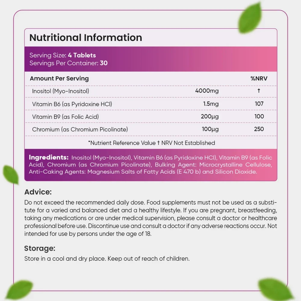 WeightWorld Inositol 4000 mg 120 comprimés