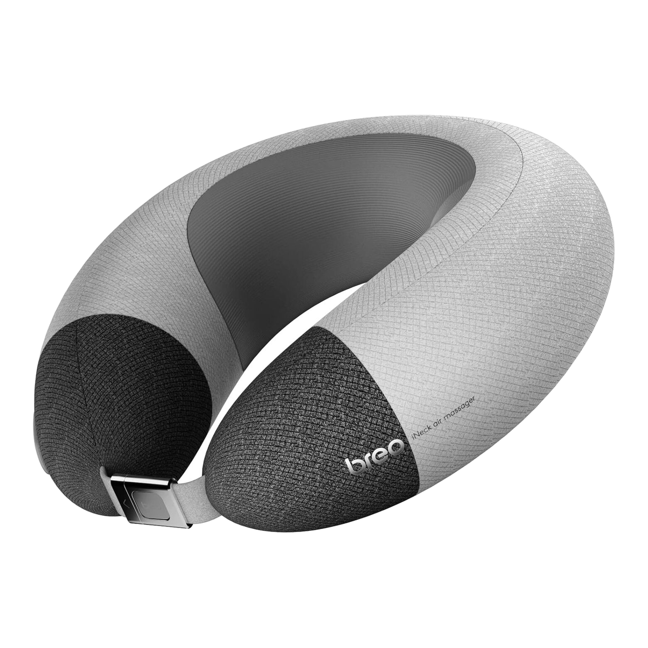 breo iNeck Air 2 Coussin de massage, appareil de massage cervical shiatsu en forme de U avec fonction chauffante et relaxation des tissus profonds pour avion, voiture, voyage, bureau, maison