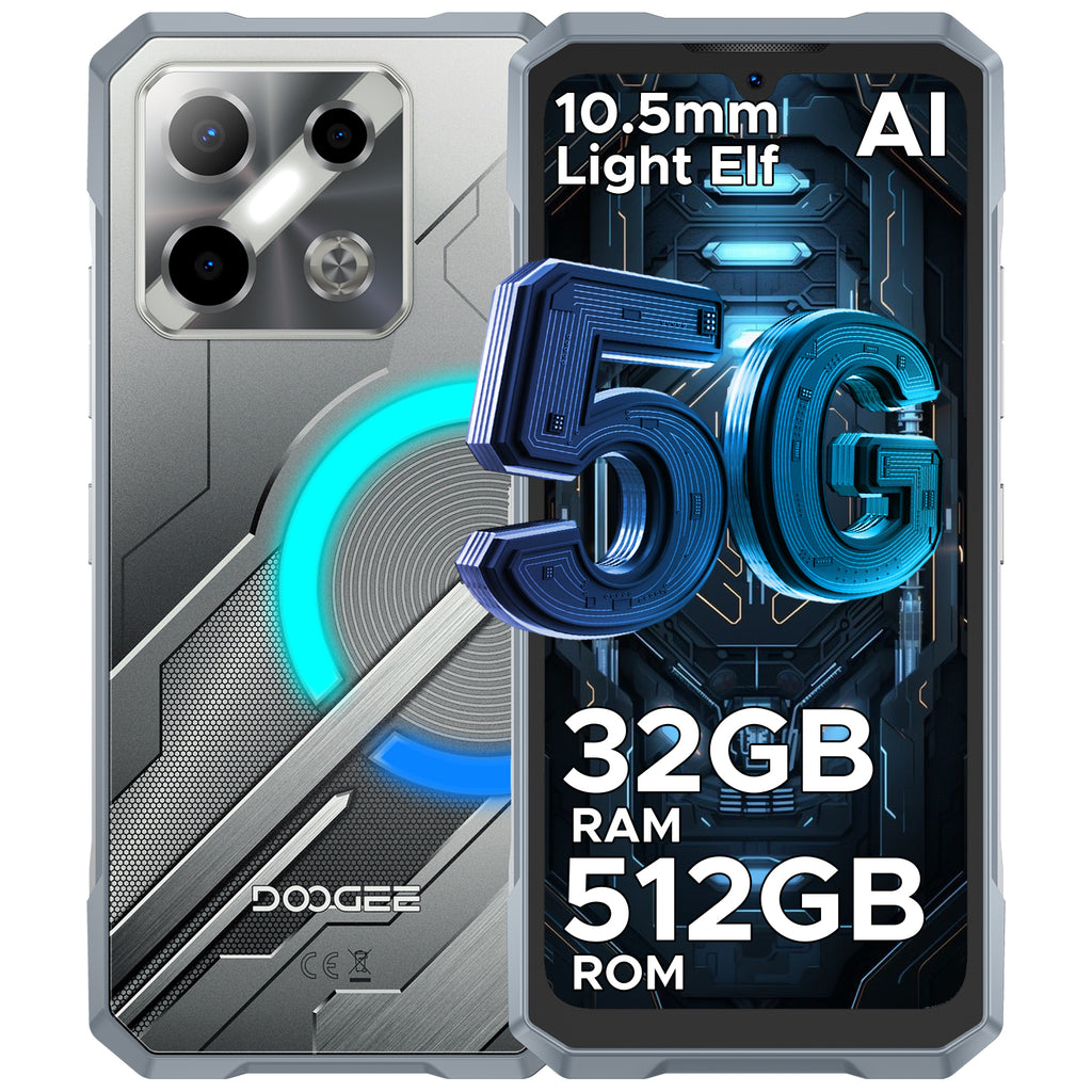 DOOGEE Blade GT Pro 5G Smartphone Rugged, Effets Lumineux Dynamiques, 32 Go + 512 Go, 6 nm D7025, 120 Hz & 6,72" FHD+, Caméra IA 100 MP, Téléphones Mobiles Android Ultra-Fins