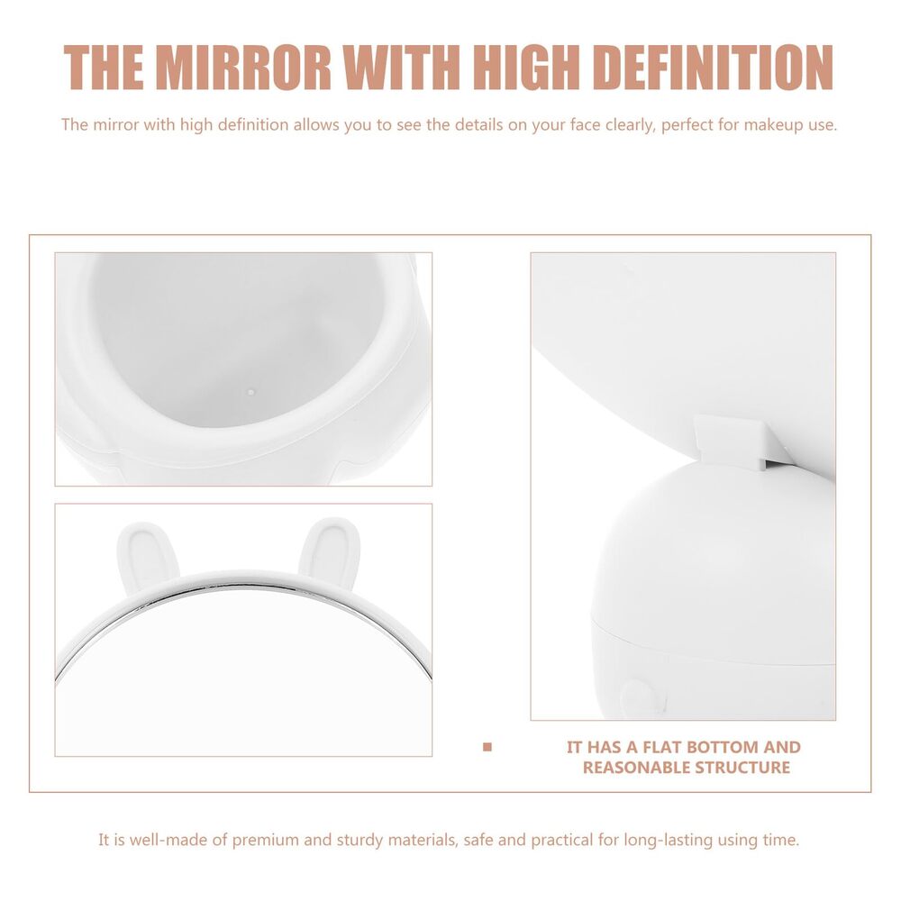 Sunluxy JY05 Miroir de table en acier inoxydable et ABS - Blanc
