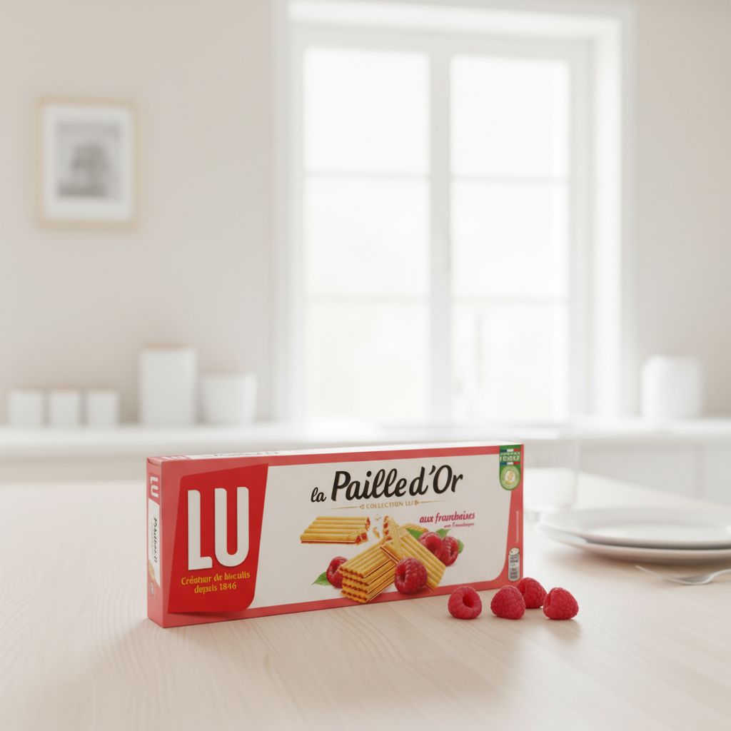 LU La Paille d'Or Gaufrettes fourrées aux framboises - 170 g