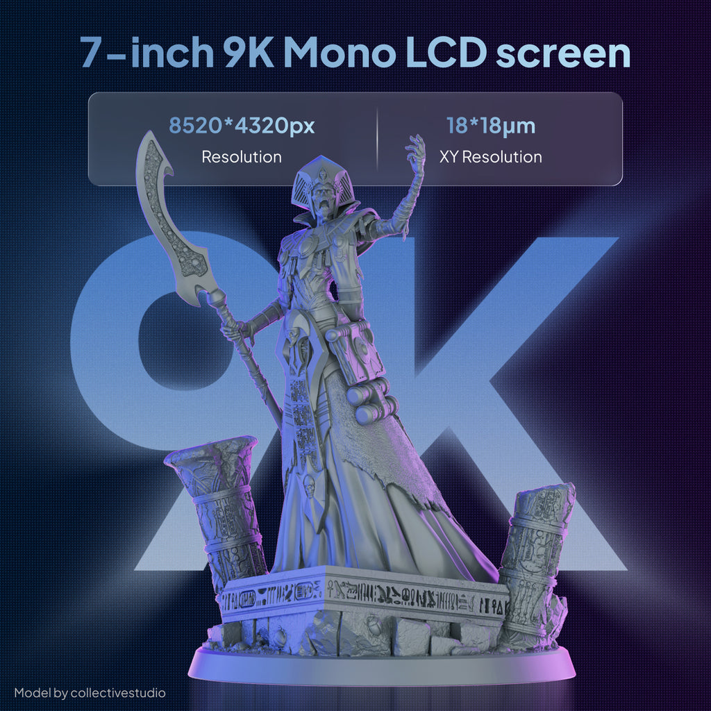 Elegoo Mars 5 Ultra Imprimante 3D résine 9K avec écran LCD mono 7 pouces, impression 150 mm/h, nivellement automatique, détection intelligente et connexion Wi-Fi