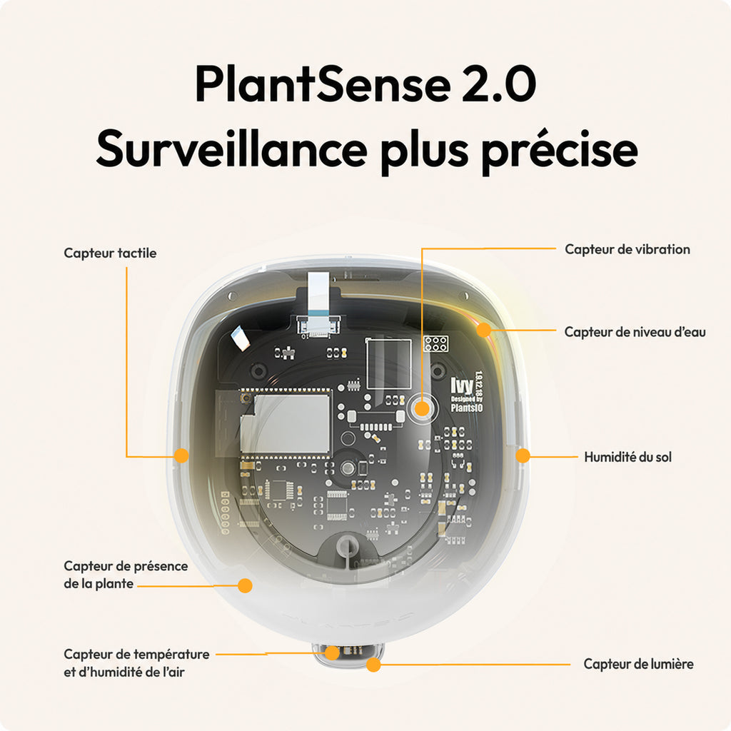 Cadeau d'été pour embellir votre intérieur – Pot de plante intelligent IA Ivy, interaction par expressions faciales, entretien intelligent des plantes