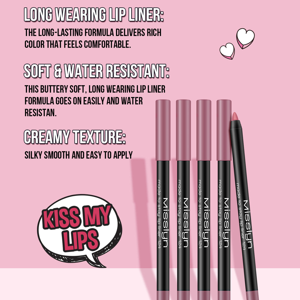 Misslyn Crayon contour des lèvres Made to Stay 124