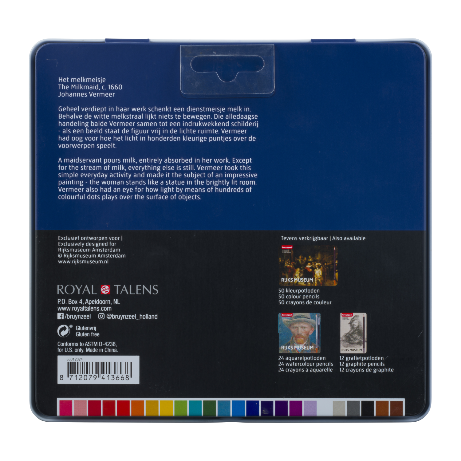 Bruynzeel Boîte 24 Crayons de couleur La Laitière