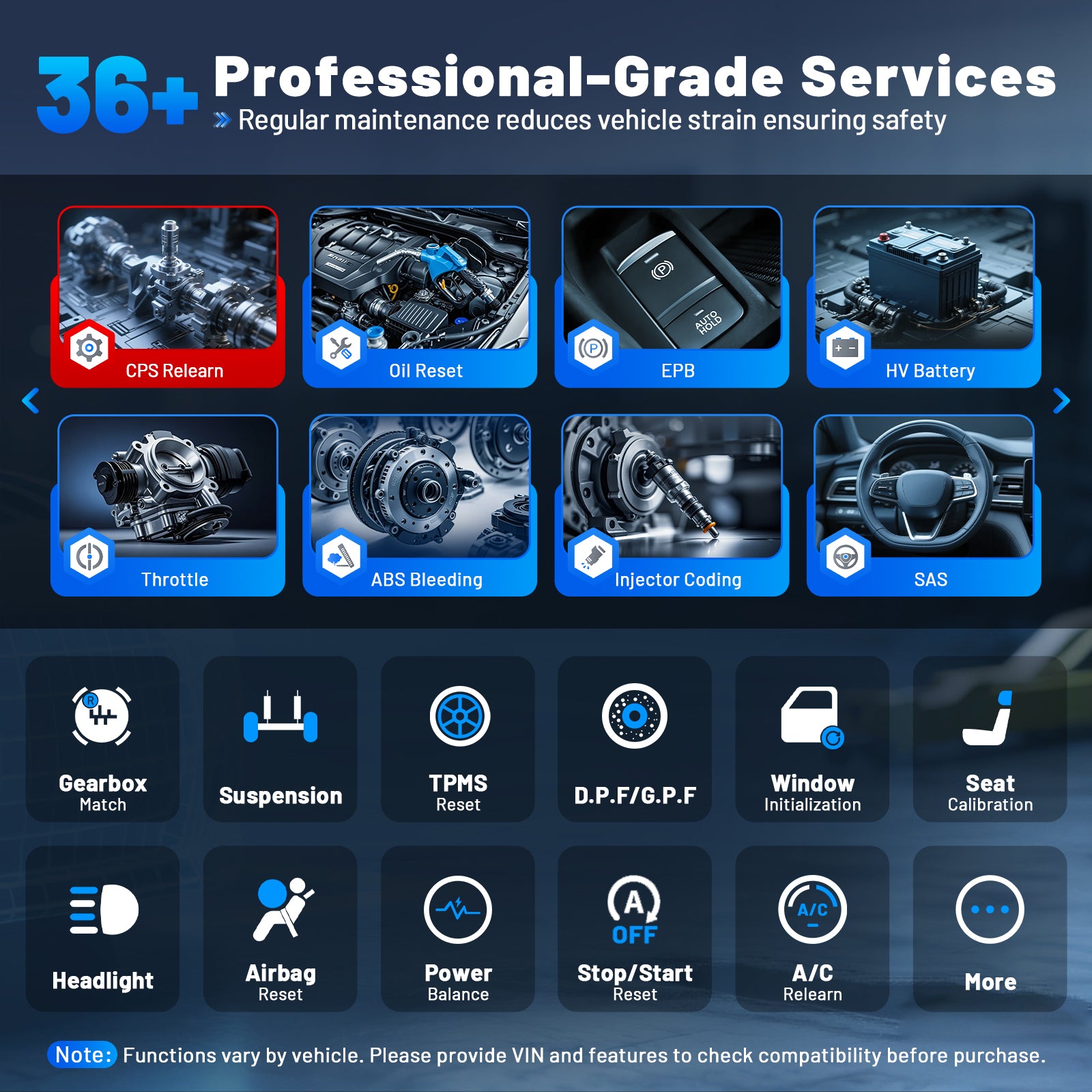 xtool D7 Outil de scan bidirectionnel, 39+ réinitialisations, Scanner OBD2 de codage ECU | Assisté par l'IA, Scanner de voiture complet avec EPB, Test d'injection, Accélérateur