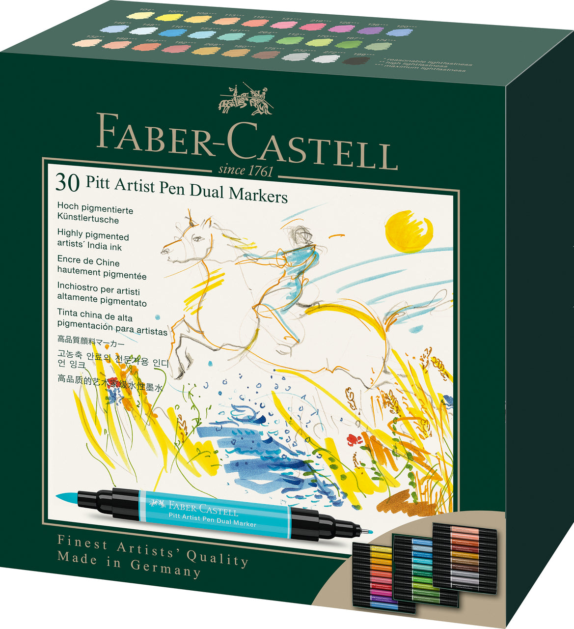 Faber-Castell Pitt Artist Pen Lot de 30 marqueurs double pointe