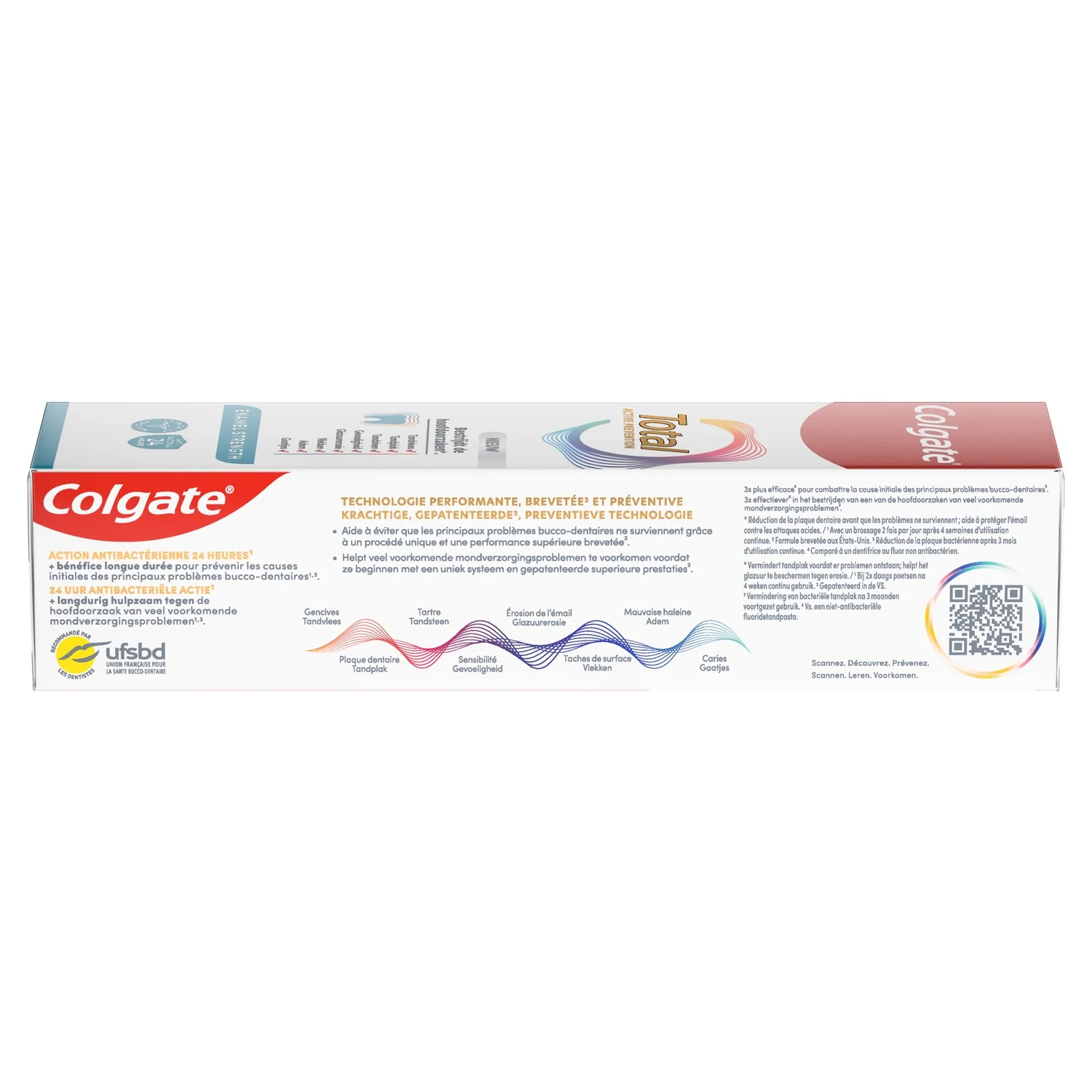 Colgate Dentifrice Total Active Protection contre les caries 75 ml
