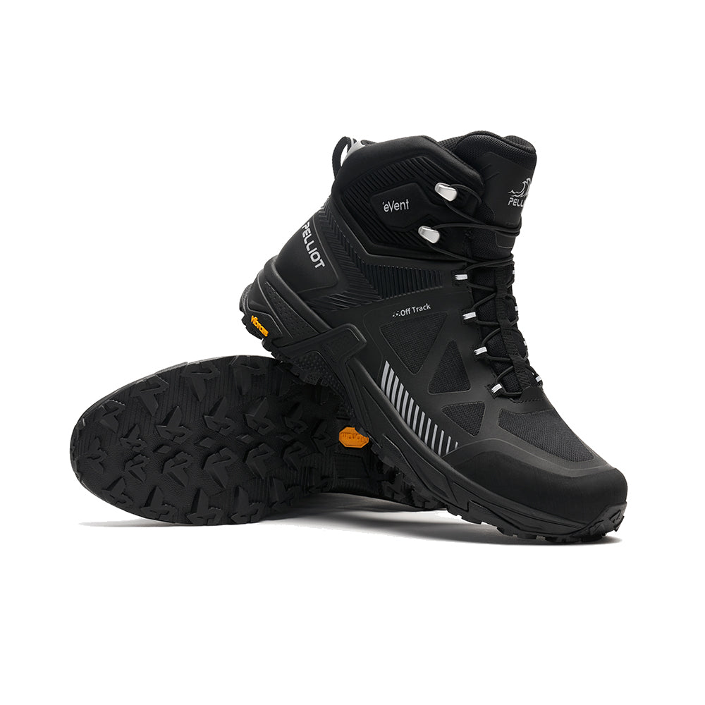 PELLIOT Bottes de randonnée pour homme camping voyage étanches durables – Robustes et respirantes pour sentier, Noir obsidienne EU 43