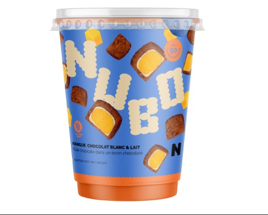 NUBO Mangues enrobées de chocolat blanc & lait - 160 g