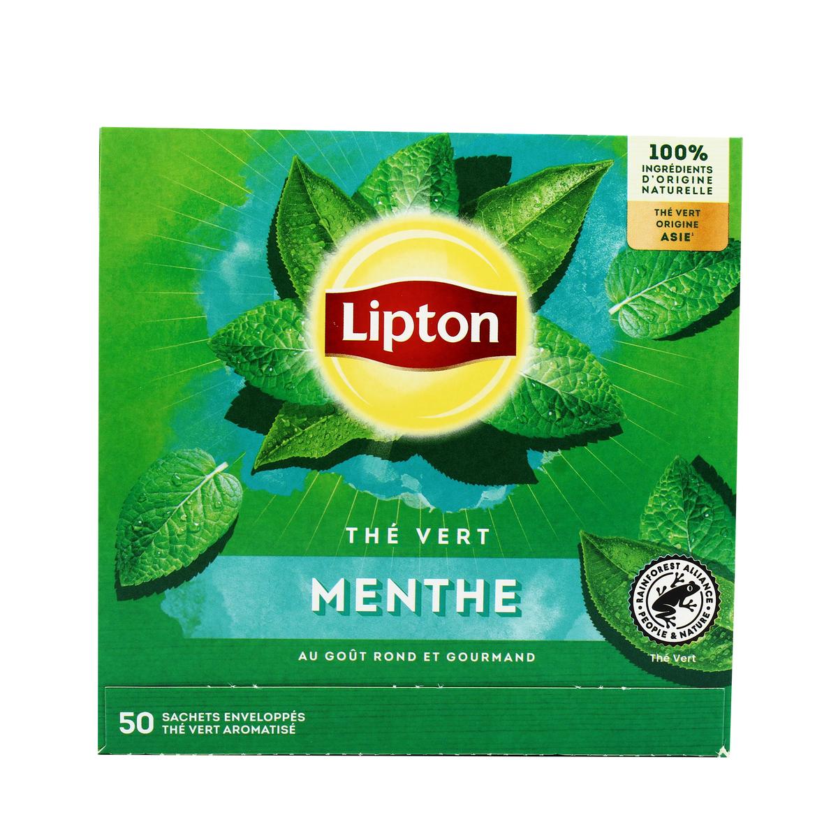 Lipton Thé Vert Menthe - x50 80 g