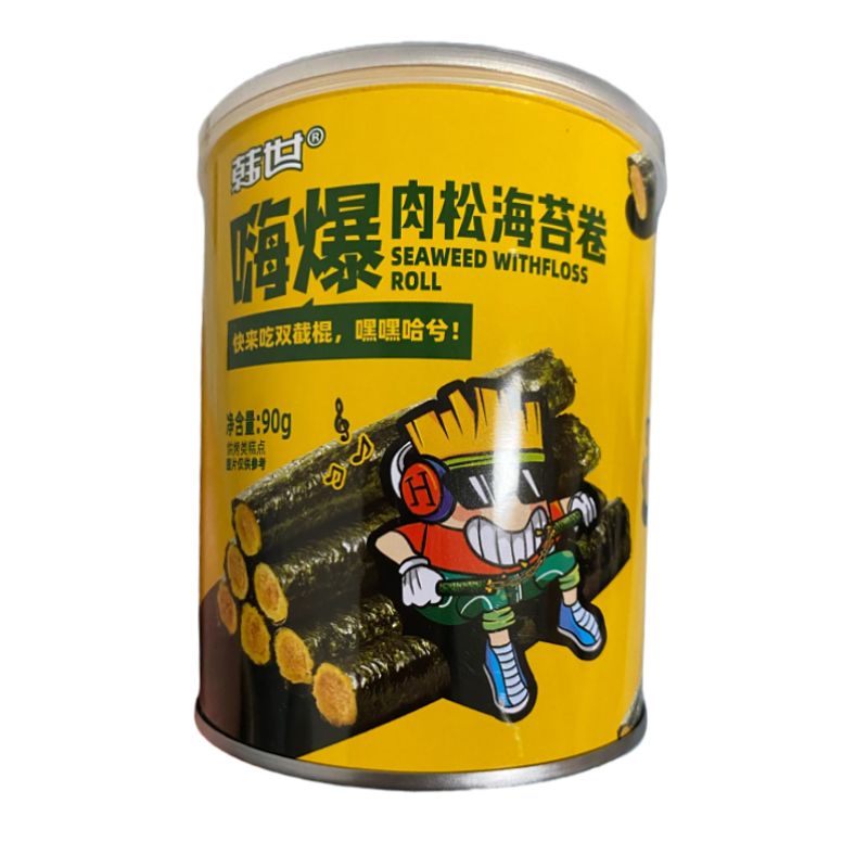 Hanshi Rouleaux d'algues saveur viande séchée - 90 g