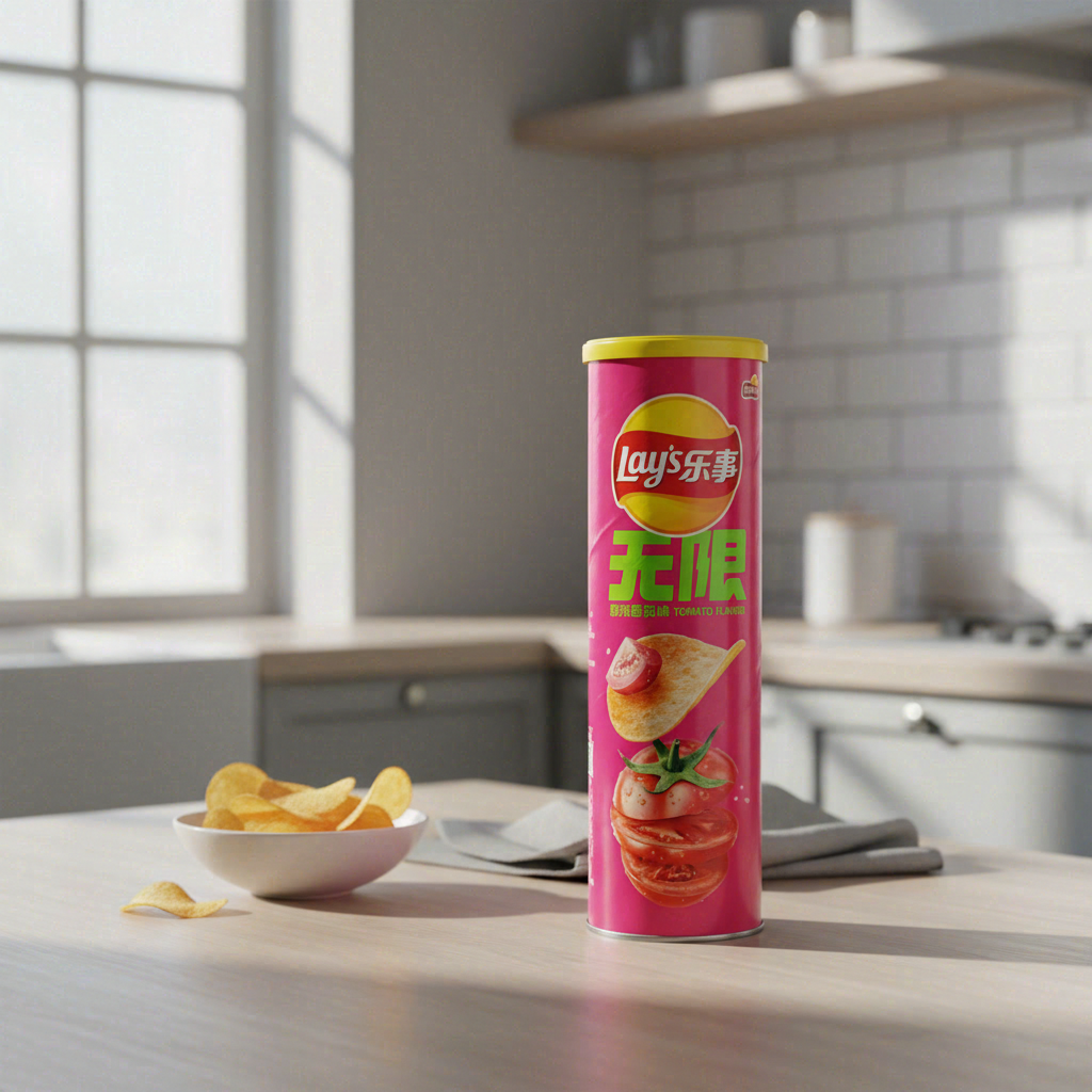 Lay's Chips de pommes de terre tube illimité saveur tomate intense 90 g
