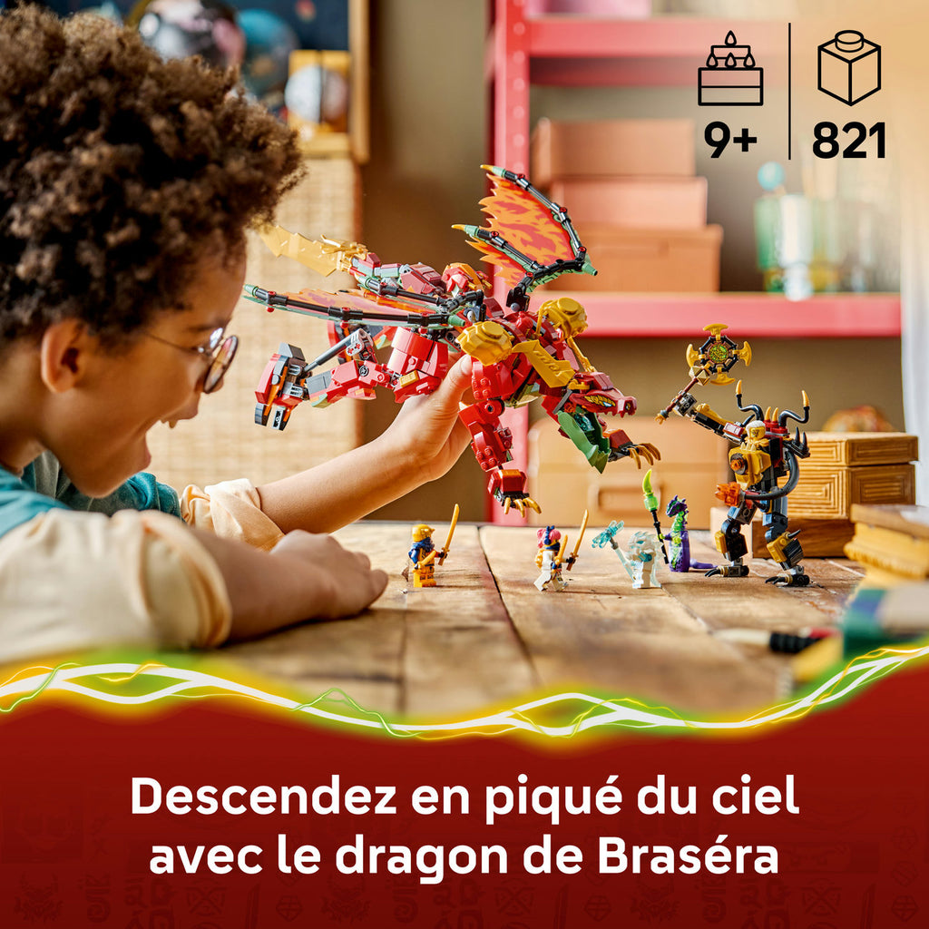 LEGO Ninjago 71868 Le robot dragon transformable de Braséra