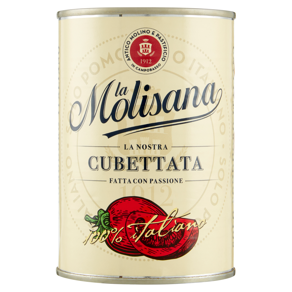 La Molisana Pulpe de tomates en dés "cubettata" 100 % italienne - 400 g