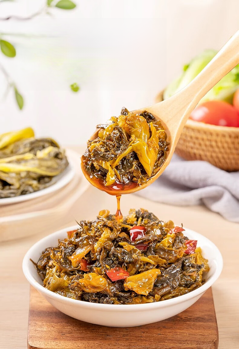 Ji Xiang Ju Feuilles de moutarde marinées saveur appétissante (330+20 g)
