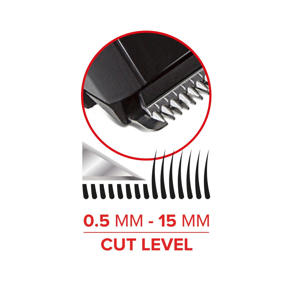 VALERA Tondeuse à barbe avec hauteur de coupe réglable de 0,5 mm à 15 mm - fabriqué en Suisse