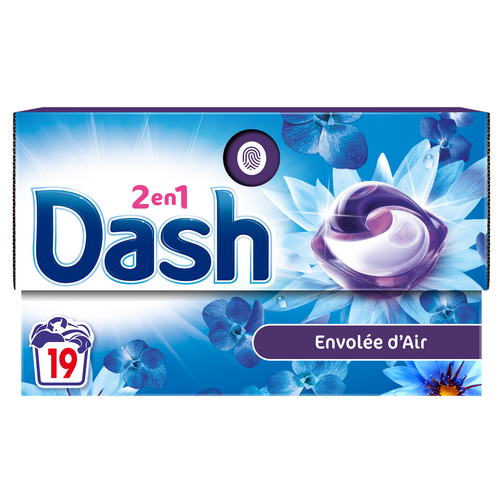 Dash Tablettes 2-en-1 Envolées d'en air, 19 doses
