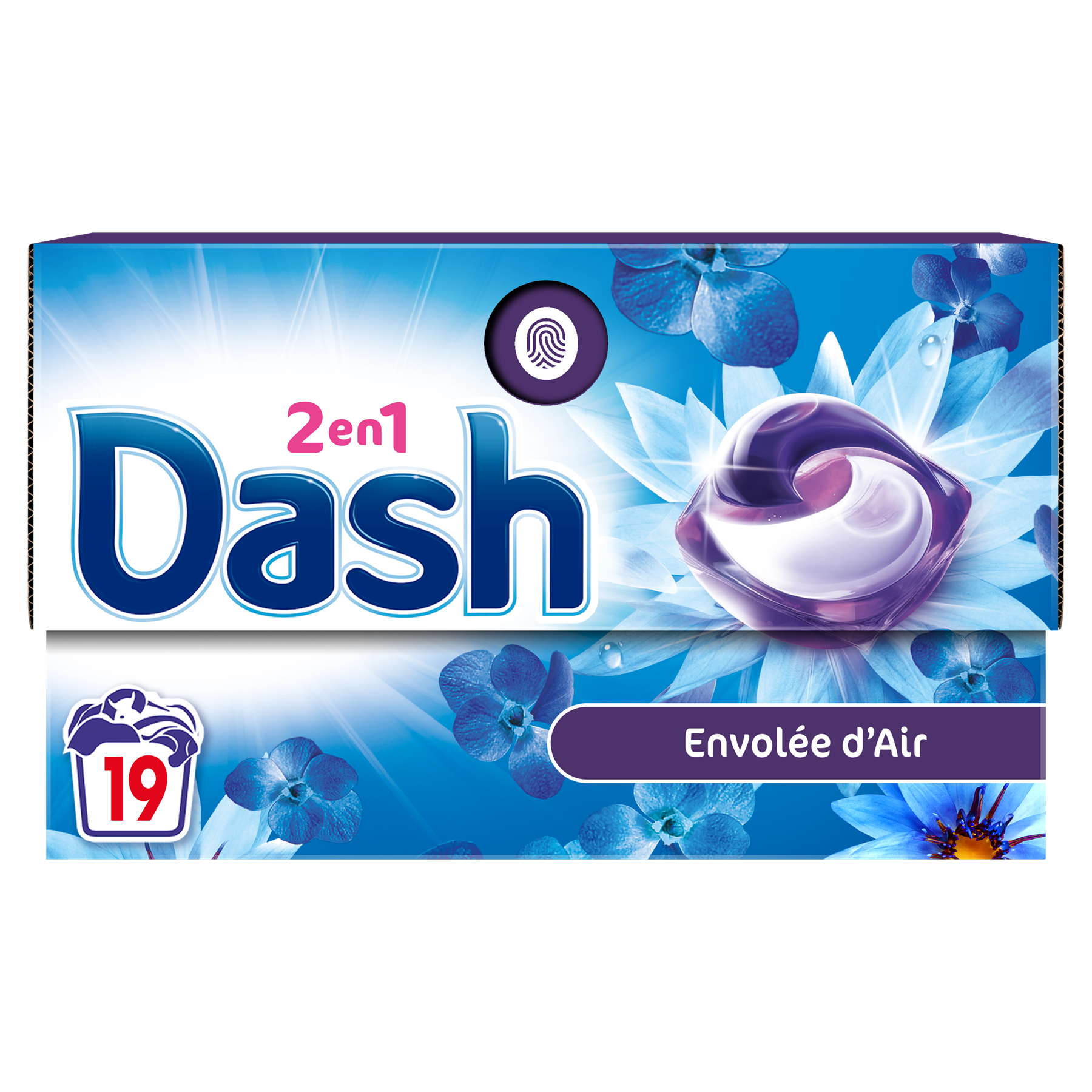 Dash Tablettes 2-en-1 Envolées d'en air, 19 doses