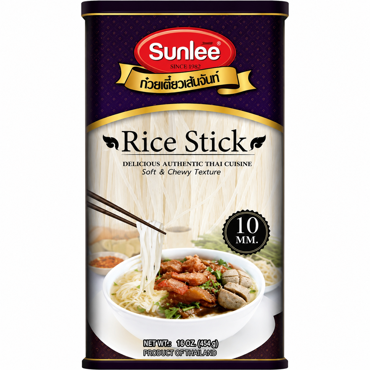 Sunlee Nouilles de Riz Droites 10 mm 400 g