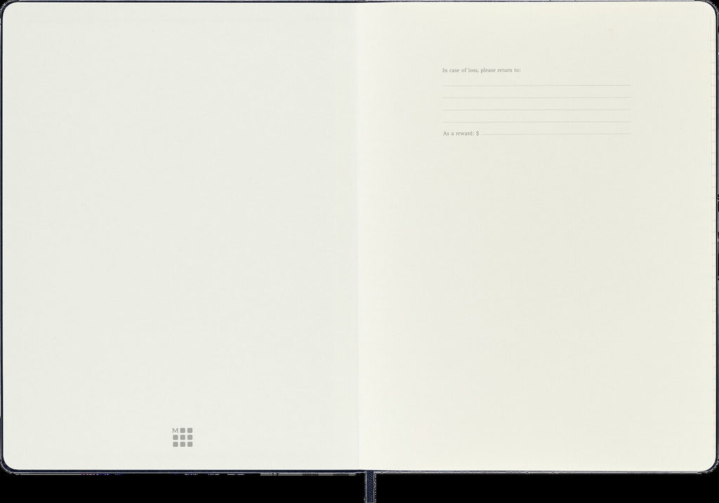 MOLESKINE Agenda semainier 12 mois XL rigide